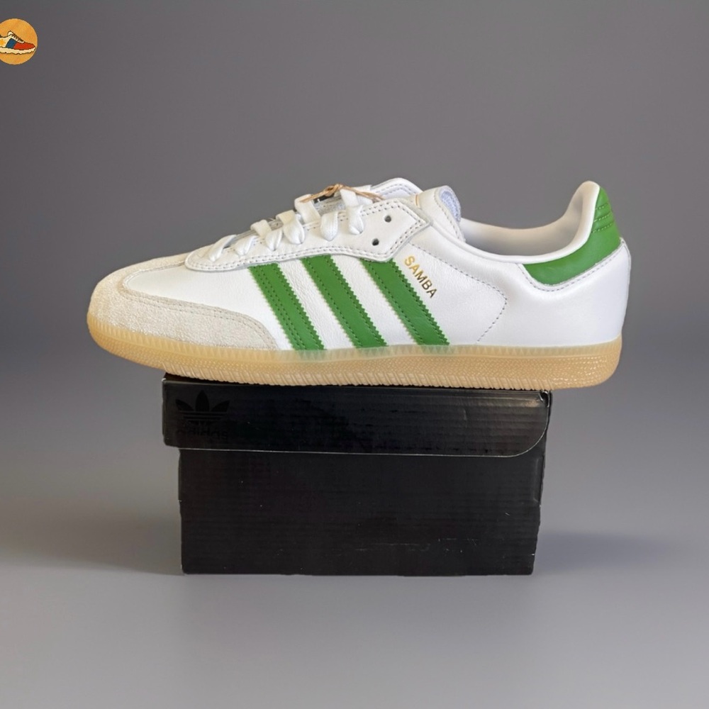 adidas Samba White Green Sneakers